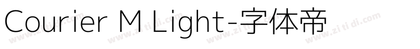 Courier M Light字体转换
